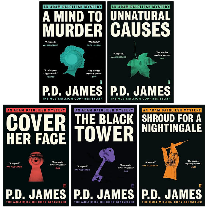 Inspector Adam Dalgliesh Series 5 Books Collection Set by P. D. James