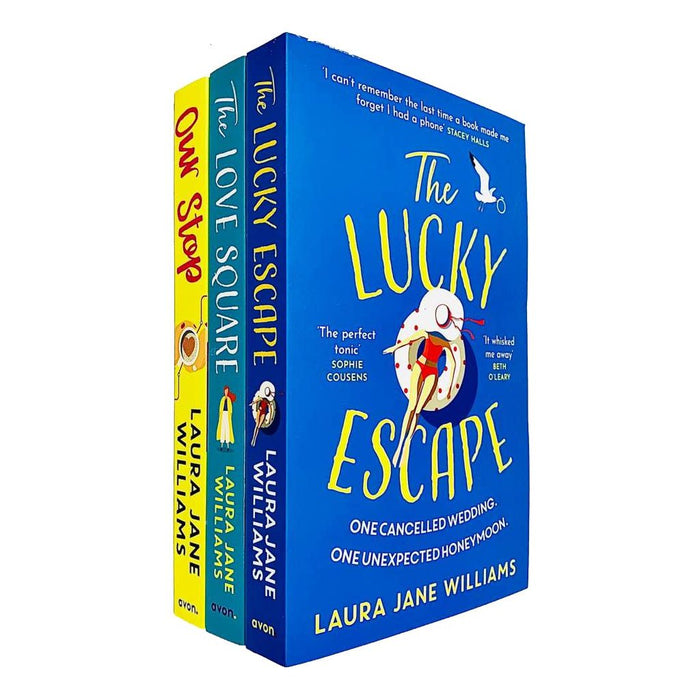 Laura Jane Williams Collection 3 Books Set (Our Stop, The Love Square, The Lucky Escape)