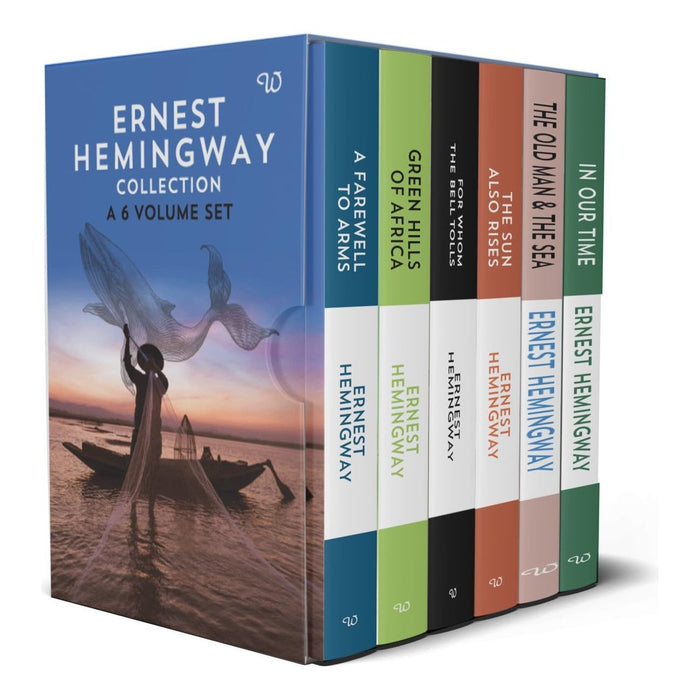 Ernest Hemingway Collection 6 book set (For Whom The Bell Tolls, A Farewell To Arms)