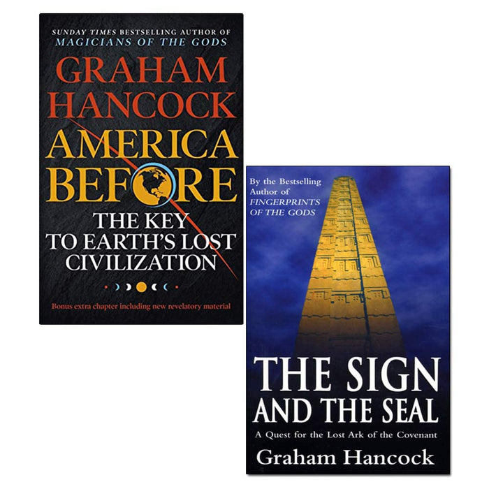 Graham Hancock 2 Books Collection Set (America Before, The Sign And The Seal)