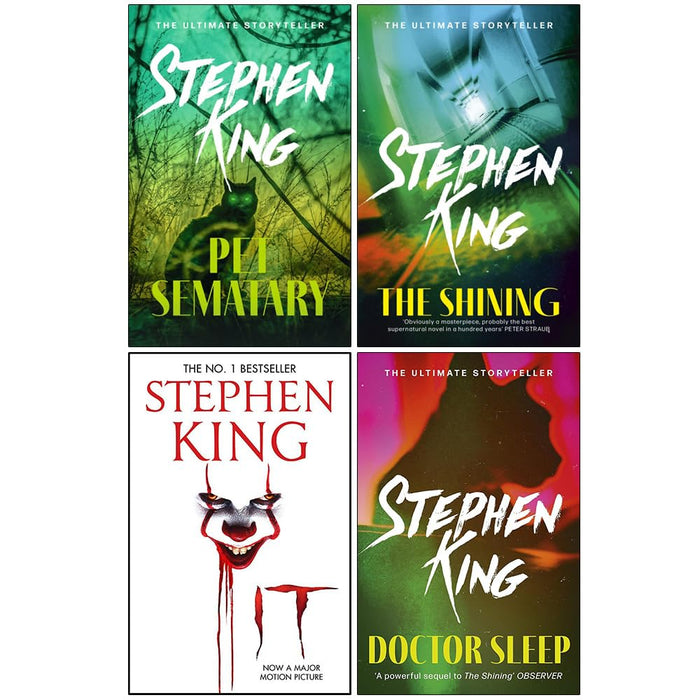 Stephen King Collection 4 Books Set (Pet Sematary, The Shining, It, Doctor Sleep)