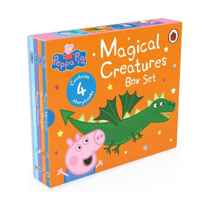 Peppa Pig Magical Creatures 4 Story Books Box Set (Peppa's Unicorn, Peppa's Mermaid, George's Dragon & George's Dinosaur)