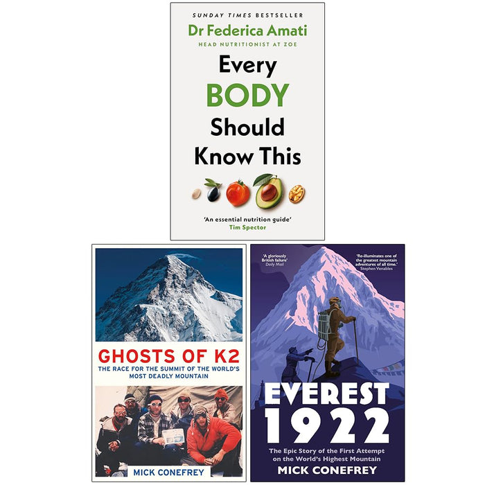 Every Body Should Know This, Ghosts of K2 and Everest 1922 3 Books Collection Set