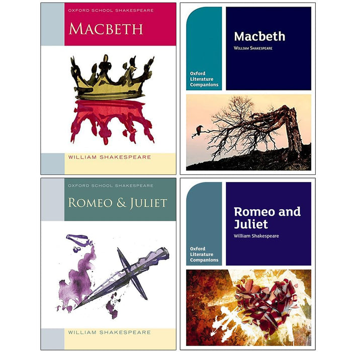 Oxford School William Shakespeare 4 Books Collection Set (Macbeth , Macbeth Oxford Literature Companions )