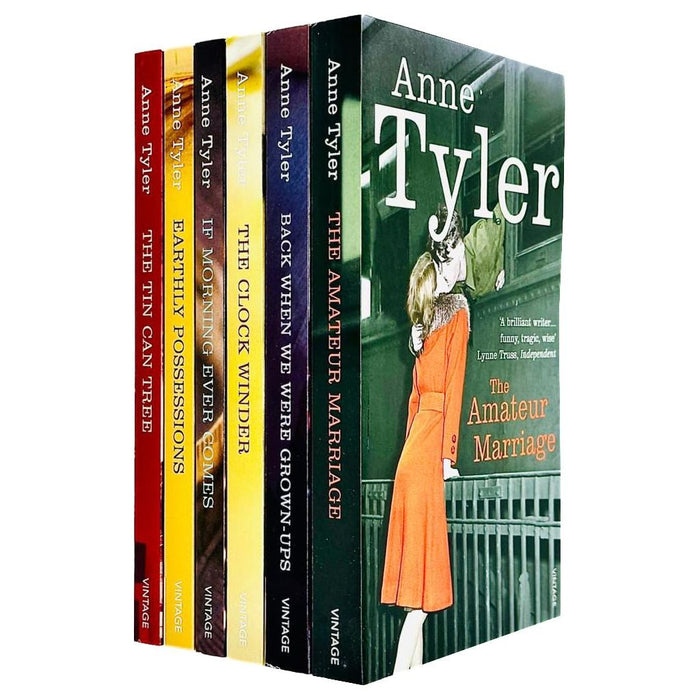 Anne Tyler 6 book collection - 'the Tin Can Tree' 'Earthly Possessions' 'If Morning Ever Comes,