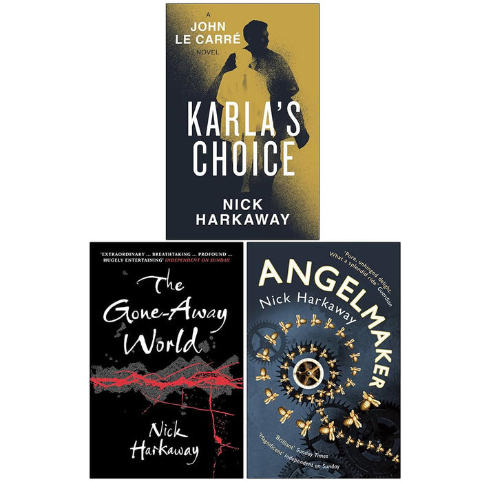 Nick Harkaway Collection 3 Books Set (Karla's Choice, The Gone-Away World & Angelmaker)