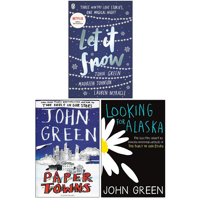 John Green Collection 3 Books Set (Let It Snow, Paper Towns, Looking For Alaska) - The Book Bundle