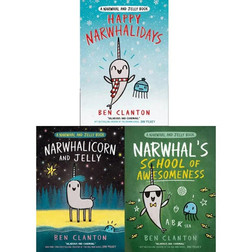 Narwhal and Jelly Series 3 Books Collection Set by Ben Clanton - The Book Bundle