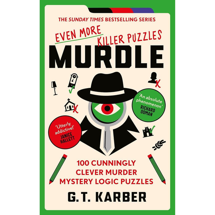 Murdle Puzzle Series 4 Books Collection Set By G. T. Karber (Murdle, Murdle: More Killer Puzzles)