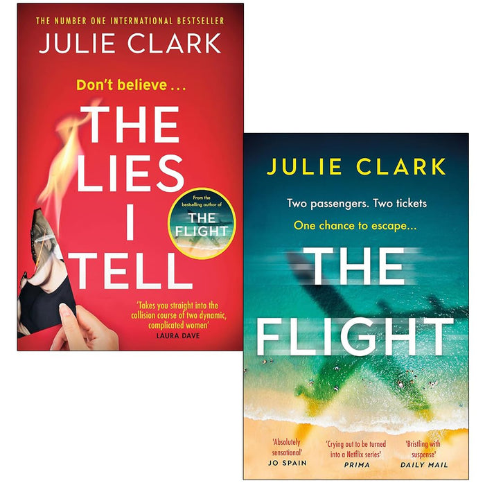 Julie Clark 2 Books Collection Set (The Lies I Tell and The Flight)