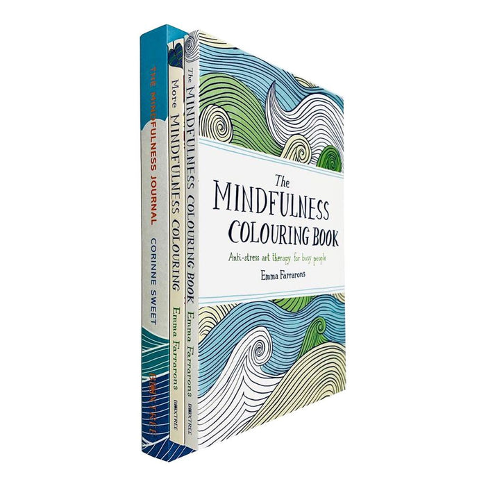 The Mindfulness Colouring Book and Journal Collection - The Mindfulness Colouring Book, The Mindfulness Journal, More Mindfulness Colouring 3 Books Set