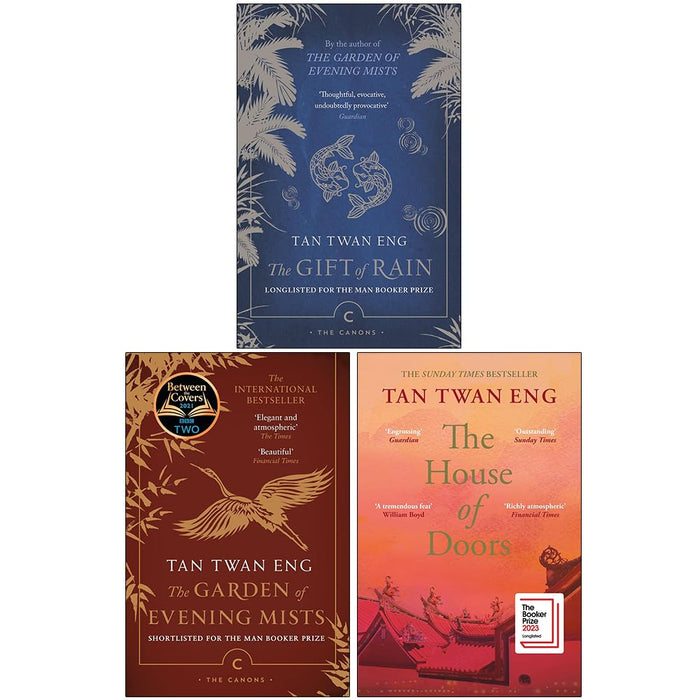 Tan Twan Eng Collection 3 Books Set (The Gift of Rain, The Garden of Evening Mists & The House of Doors)