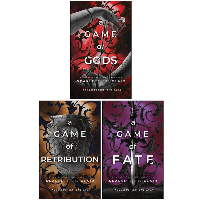 Hades x Persephone Saga 3 Books Collection Set By Scarlett St. Clair(A Game of Gods, A Game of Retribution & A Game of Fate)