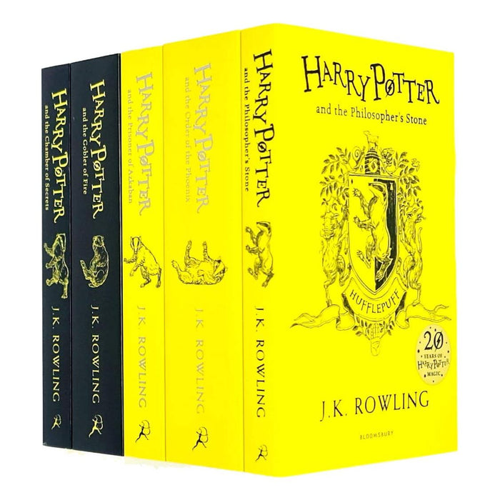 Harry Potter House Hufflepuff Edition Series 6-10: 5 Books Collection Set By J.K. Rowling