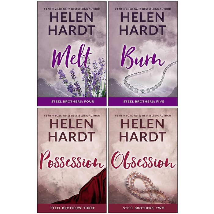 Steel Brothers Saga Series 4 Books Collection Set By Helen Hardt (Melt, Burn, Possession and Obsession)