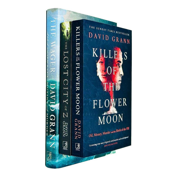 Grehge lection 3 Books Set (The Wager, Killers of the Flower Moon, The Lost City of Z)