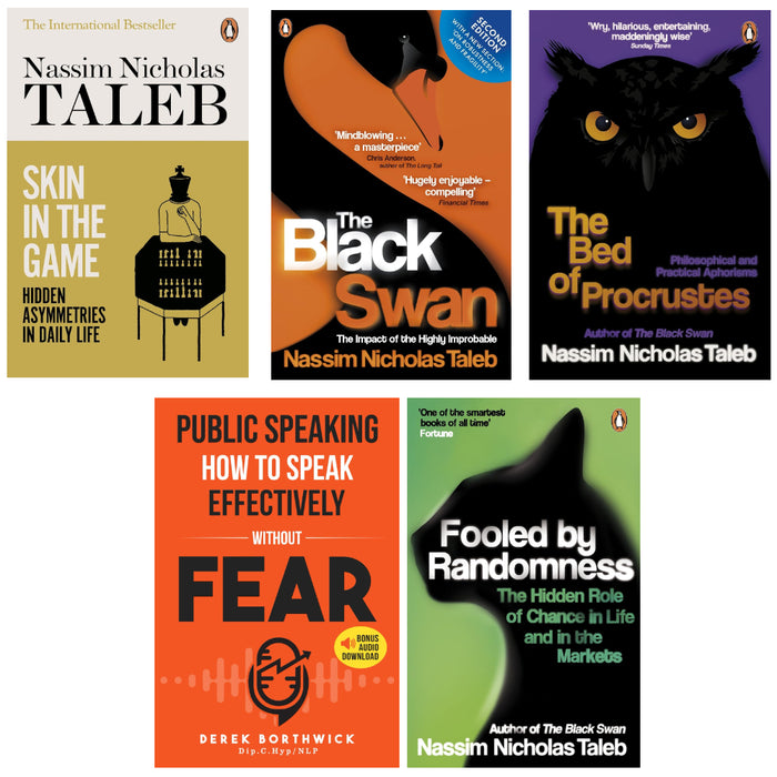 Nassim Nicholas Taleb 5 Book Set (Fooled by Randomness)