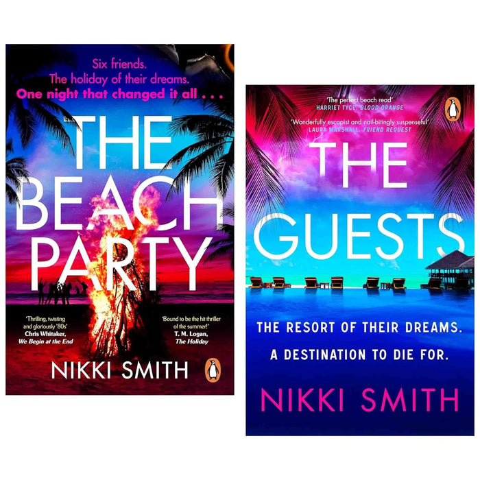 Nikki Smith 2 Books Collection Set (The Beach Party & The Guests)