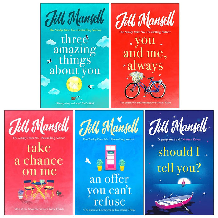 Jill Mansell Collection 5 Books Set (Three Amazing Things About You,You And Me Always,Take)