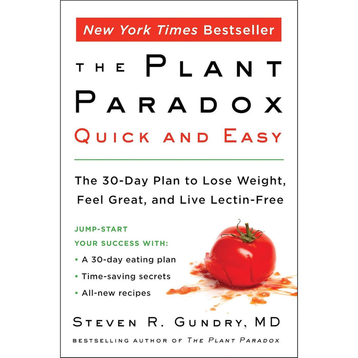 Dr Gundry Diet Evolution, Plant Paradox Quick and Easy, Plant Anomaly Paradox Diet 3 Books Collection Set