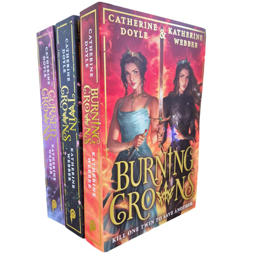 Twin Crowns Series 3 Books Collection Set by Katherine Webber & Catherine Doyle (Twin Crowns, Cursed Crowns, Burning Crowns) - The Book Bundle