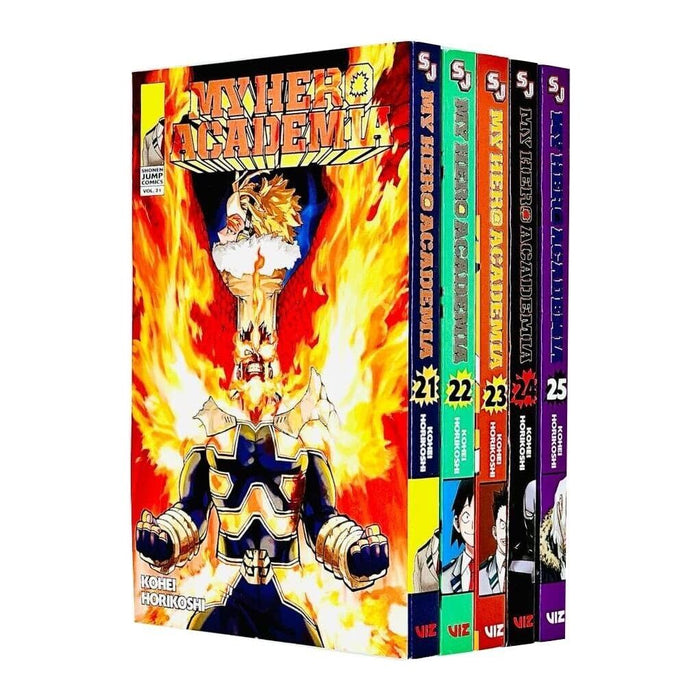 My Hero Academia Series 5 Volume 21-25 Collection 5 Books Set