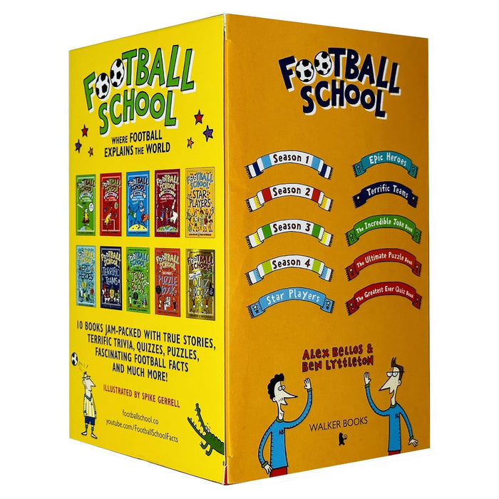 Football School The Fantastic Fan-Thology 10 Books Collection Box Set By Alex Bellos & Ben Lyttleton