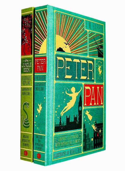 MinaLima Peter Pan J. M Barrie,Jungle Book Rudyard Kipling 2 Books Set Hardcover