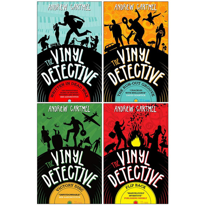 Andrew Cartmel The Vinyl Detective Series 4 Books Collection Set