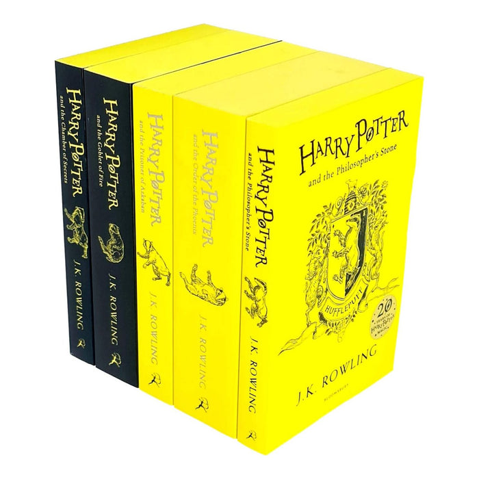 Harry Potter House Hufflepuff Edition Series 6-10: 5 Books Collection Set By J.K. Rowling