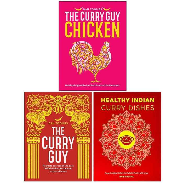 Curry Guy Chicken, The Curry Guy & Healthy Indian Curry Dishes 3 Books Collection Set