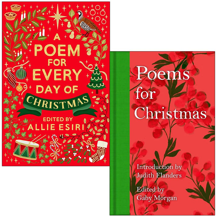 A Poem for Every Day of Christmas By Allie Esiri & Poems for Christmas By Gaby Morgan 2 Books Collection Set