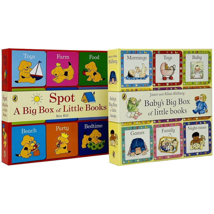 Baby's Big Box of Little Books By Allan Ahlberg, Janet Ahlberg & Spot A Big Box of Little Books By Eric Hill Collection