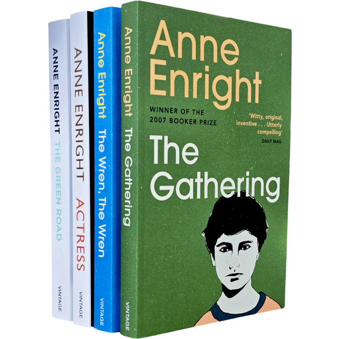 Anne Enright 4 Books Collection Set (The Gathering, The Green Road, Actress and The Wren, The Wren)