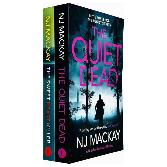 NJ Mackay DI Sebastian Locke Mystery Collection 2 Books Set (The Quiet Dead & The Sweetheart Killer)