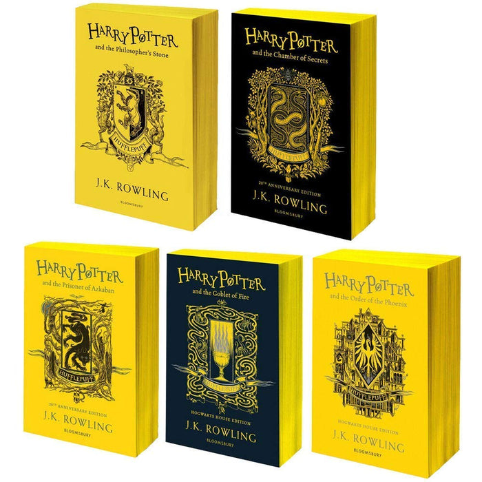 Harry Potter House Hufflepuff Edition Series 6-10: 5 Books Collection Set By J.K. Rowling