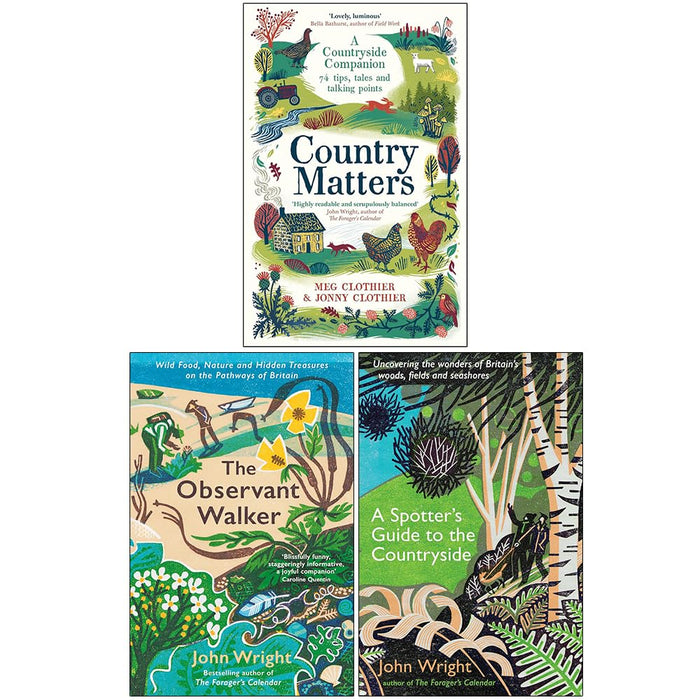 Country Matters, The Observant Walker and A Spotter's Guide to the Countryside 3 Books Collection Set