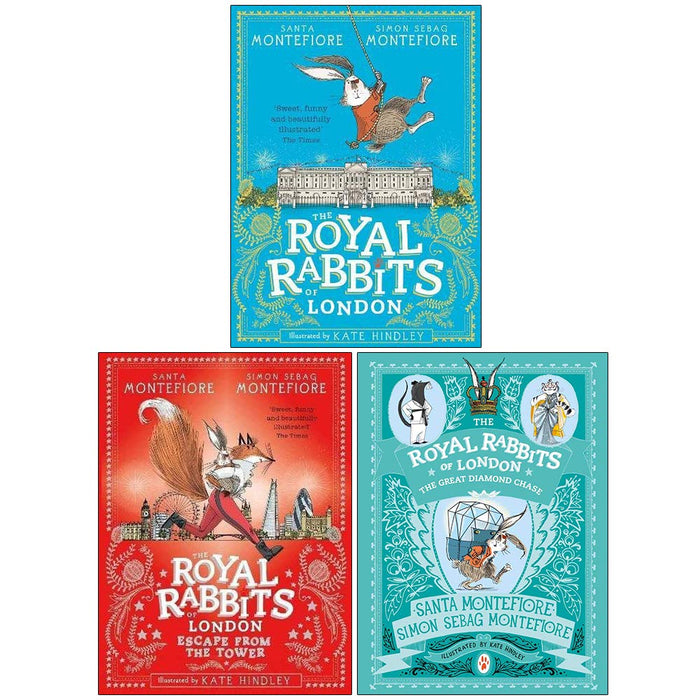 Royal Rabbits Of London Series 3 Books Collection Set by Santa Montefiore