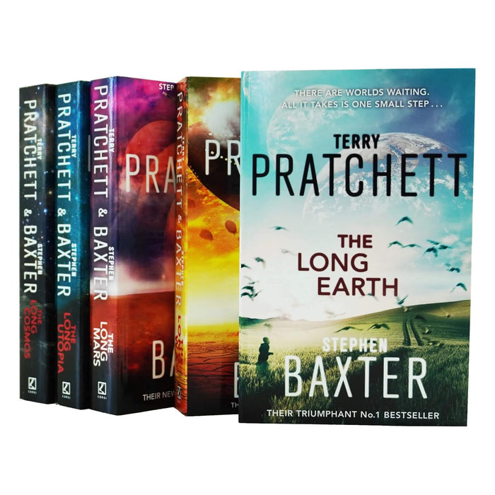 The Long Earth Series Books 1 - 5 Collection Set by Terry Pratchett & Stephen Baxter