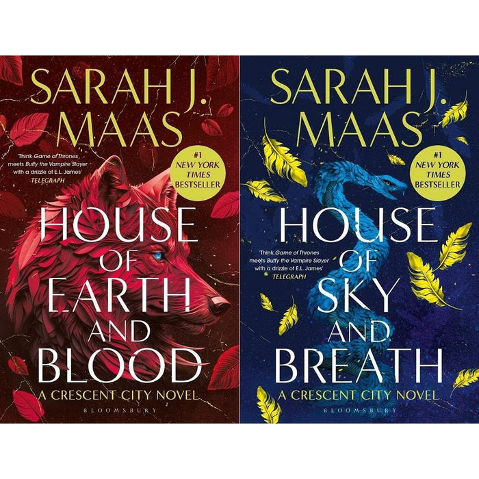 House of Earth and Blood & House of Sky and Breath 2 Book Set Collection - Crescent City