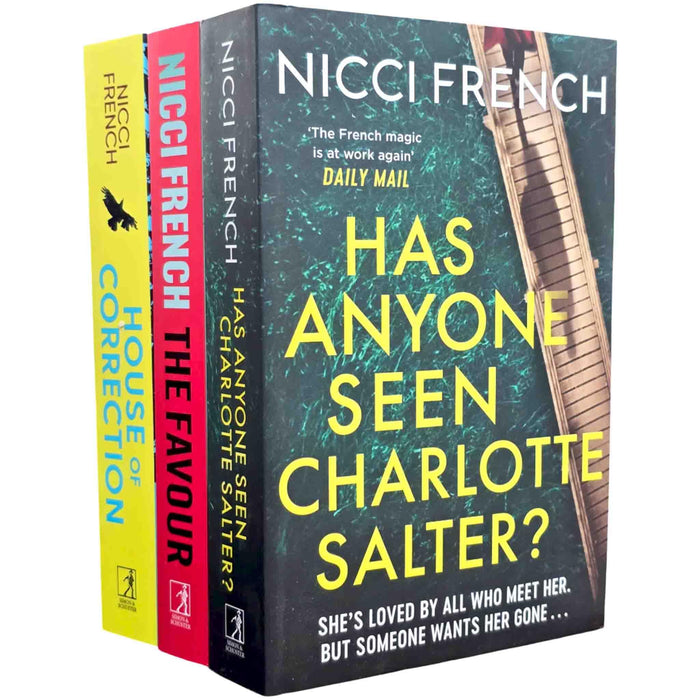 Nicci French 3 Books Collection Set (House of Correction, The Favour and Has Anyone Seen Charlotte Salter?)