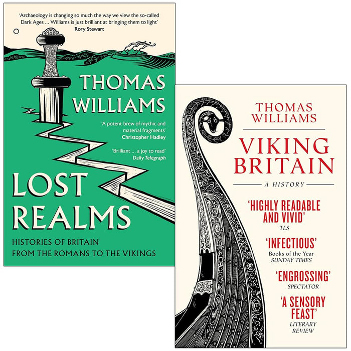 Thomas Williams Collection 2 Books Set (Lost Realms Histories of Britain from the Romans to the Vikings and Viking Britain A History)