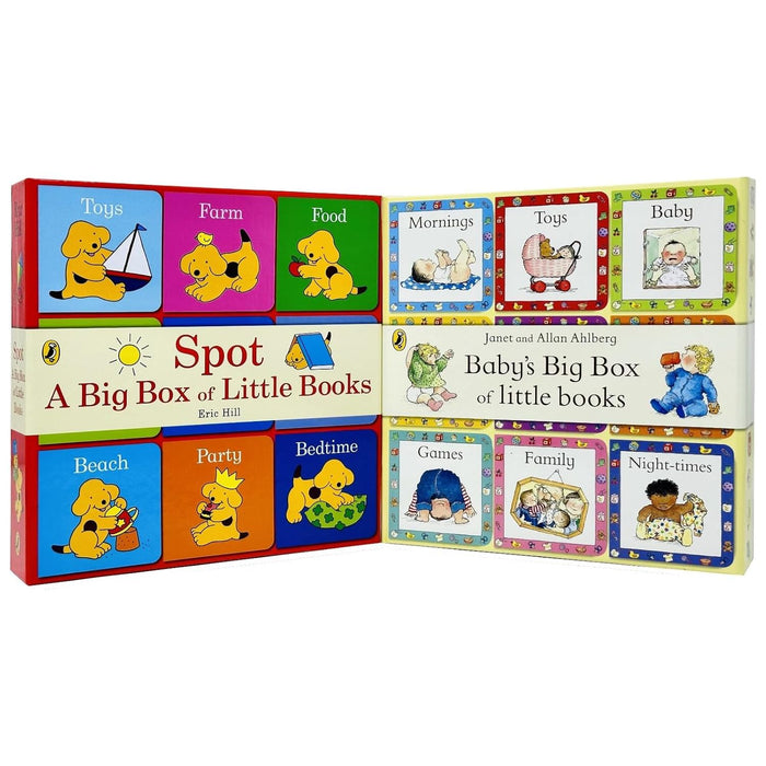 Baby's Big Box of Little Books By Allan Ahlberg, Janet Ahlberg & Spot A Big Box of Little Books By Eric Hill Collection