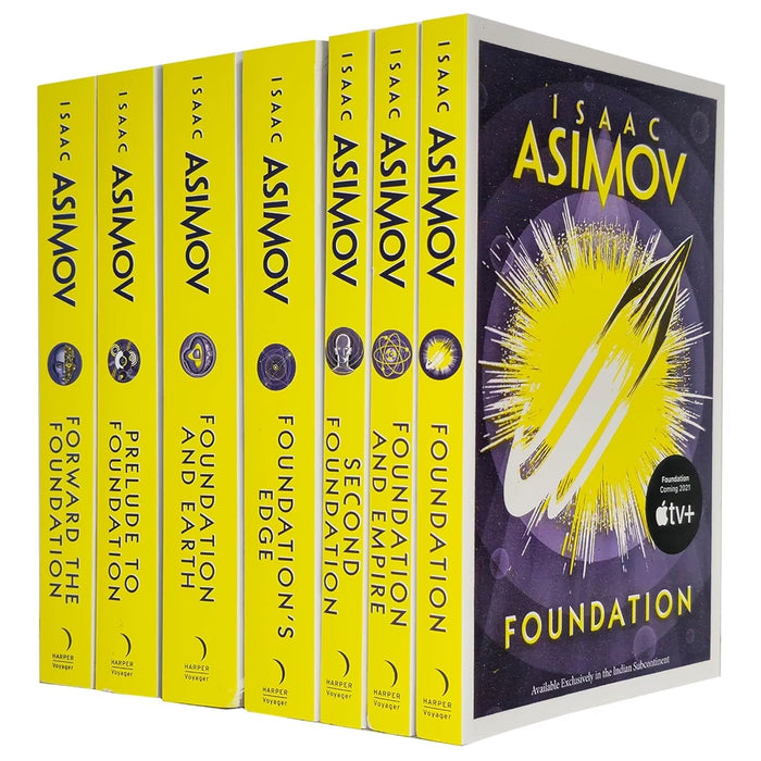 Isaac Asimov The Foundation Series 7 Books Collection Set((Foundation,Foundation and Earth, Prelude to Foundation and Forward the Foundation,Foundation and Empire, Second Foundation, Foundation's Edge)