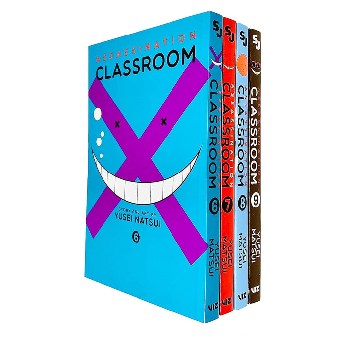 Assassination Classroom Series Volume 6 7 8 9 Collection 4 Books Set By Yusei Matsui