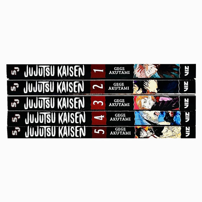 Jujutsu Kaisen Series Vol 1-5 Books Collection Set By Gege Akutami