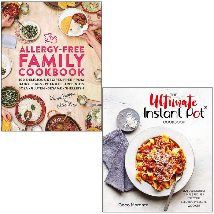 The Allergy-Free Family Cookbook By Fiona Heggie, Ellie Lux & The Ultimate Instant Pot Cookbook By Coco Morante 2 Books Collection Set - The Book Bundle