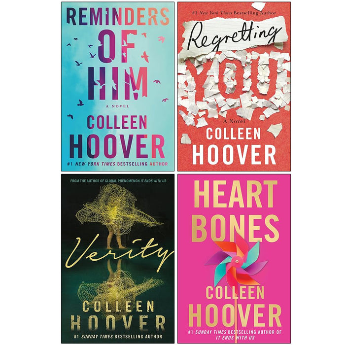 Colleen Hoover Collection 4 Books Set (Reminders of Him A Novel, Regretting You, Verity & Heart Bones) - The Book Bundle