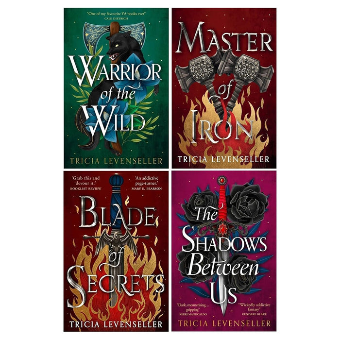 Tricia Levenseller Collection 4 Books Set (Blade of Secrets, Master of Iron, Warrior of the Wild, The Shadows Between Us)