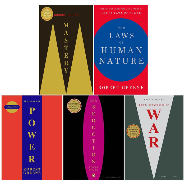 The Modern Machiavellian Series 5 Books Collection Set (The 48 Laws Of Power, The Art of Seduction, Mastery, The Laws of Human Nature and 1 More)